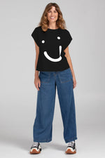 SMILE TEE - BLACK