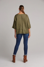 STUDIO RELAXED TOP - KHAKI