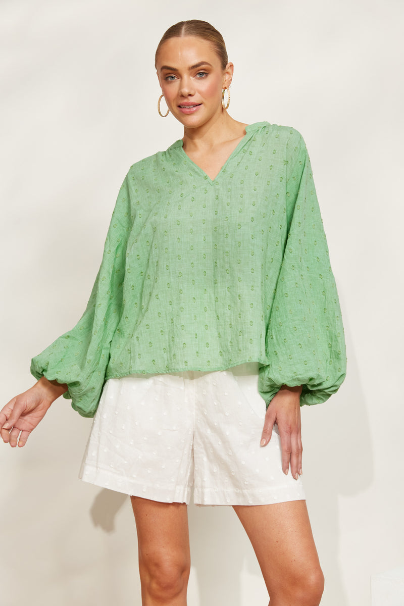 ZEPHYR BLOUSE: JADE