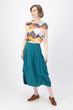 MILWAUKEE FIESTA SKIRT IN TEAL